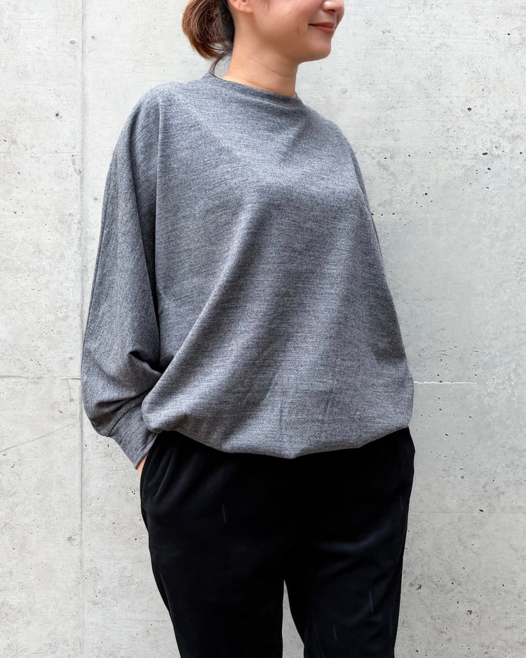 COGTHEBIGSMOKE / ONIX CREW NECK TOP / CHARCOAL