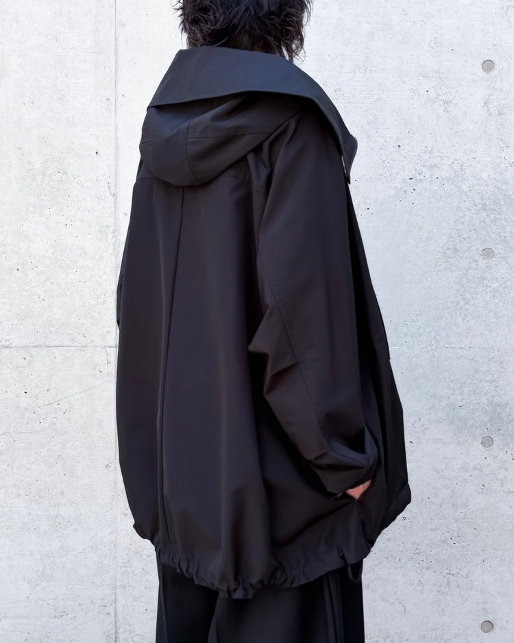 VACHEMENT / Taffeta Zip Up Coat / Black / VN-01-400