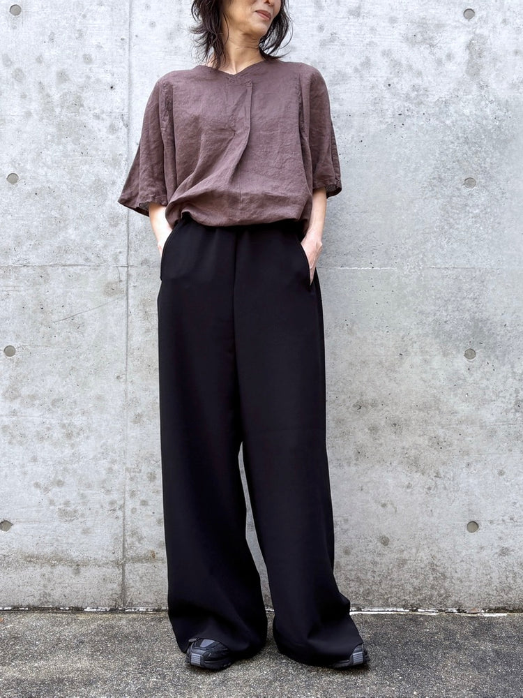 DU TANGO / リネンスモッグシャツ / BROWN / DS-0261
