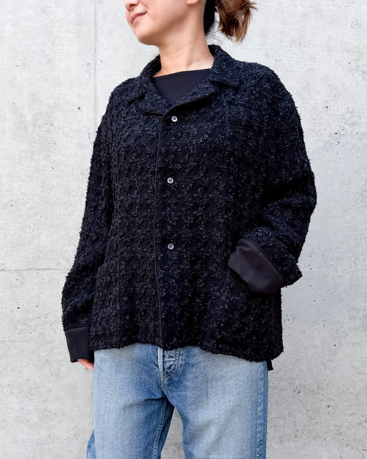 MADISONBLUE / PAJAMA SHIRTS TWEED / BLACK / MB264-5007