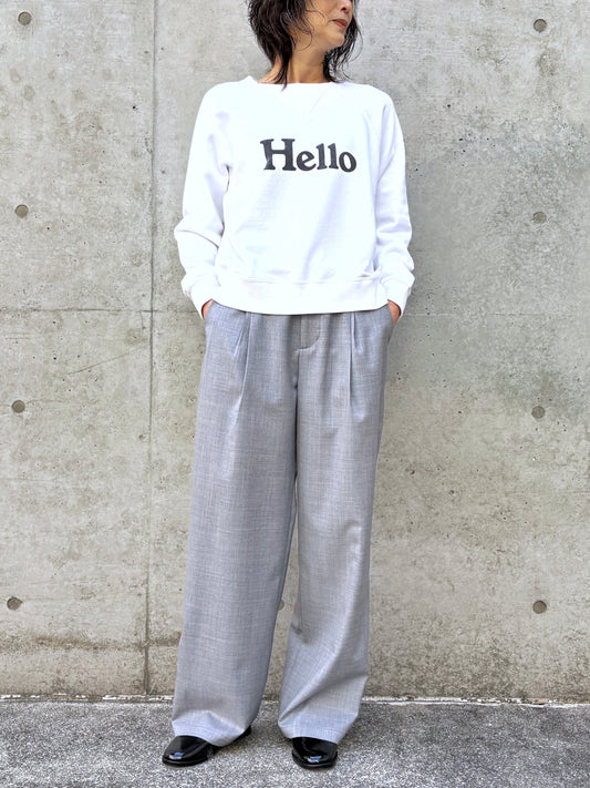 GALERIE VIE / ウォッシャブルトロツータックストレートパンツ / L.GRAY / 230461041040