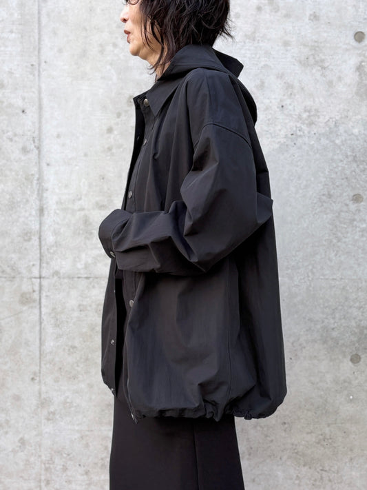 ASTRAET / フーデッド シャツ / BLACK / 54212700017