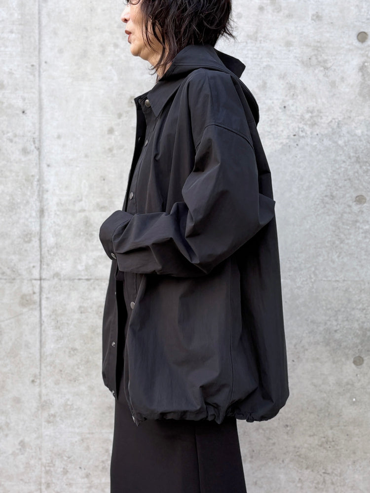 ASTRAET / フーデッド シャツ / BLACK / 54212700017