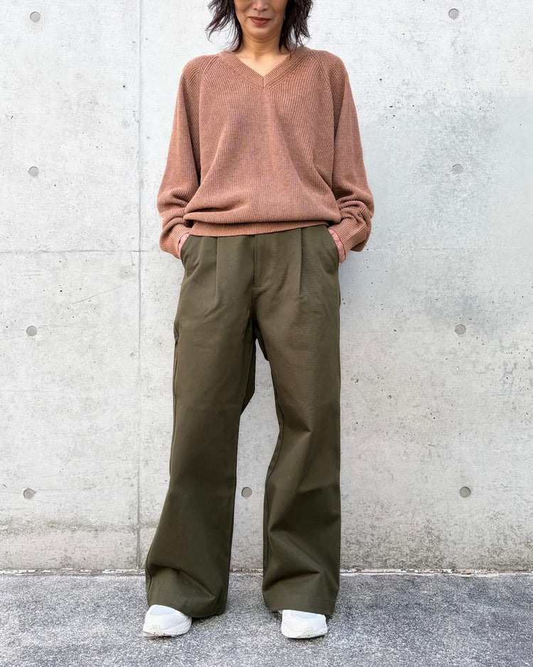 THE SHINZONE / C/L V-NECK KNIT PULLOVER / BROWN / 26SMSNI05