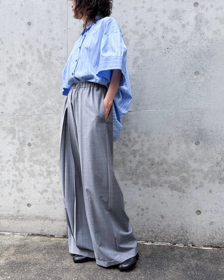 ENFÖLD / SOLID SHIRT / L.BLUE / 300JA430-0521