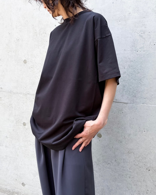 någonstans / loose basic t-shirt / black / 470JS880-1581