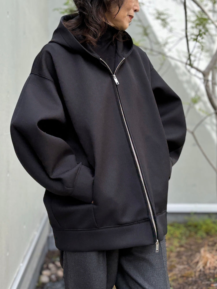 CLANE / CONSTRUCTIVE BONDING HOODIE / BLACK / 19104-0502