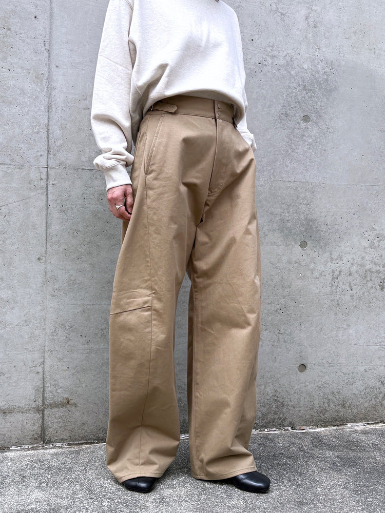HYKE / COTTON GURKHA PANTS / BEIGE / 13391