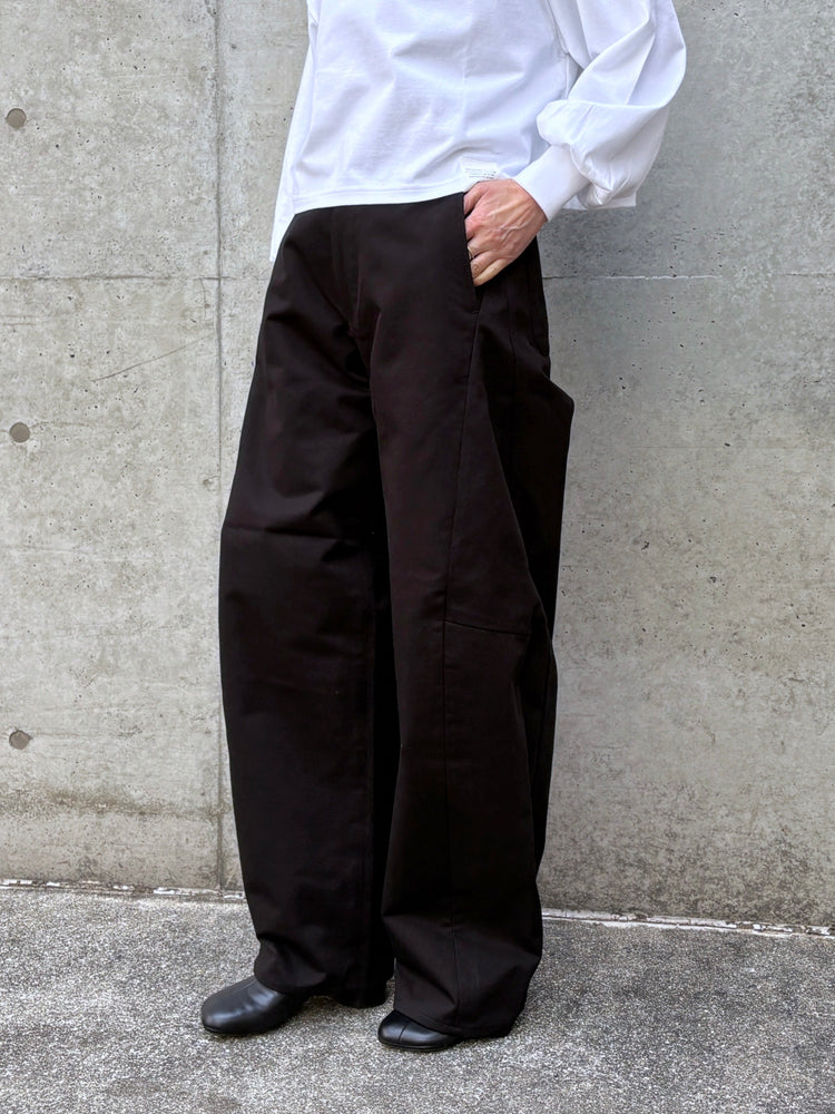 HYKE / COTTON GURKHA PANTS / BLACK / 13391