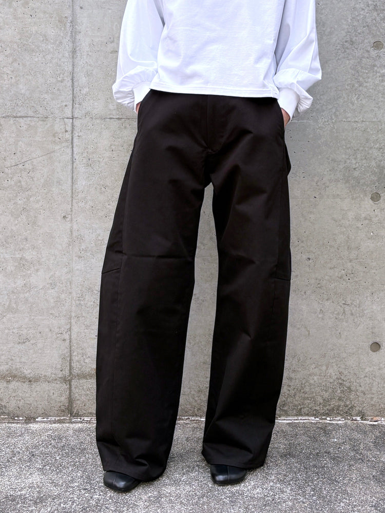HYKE / COTTON GURKHA PANTS / BLACK / 13391