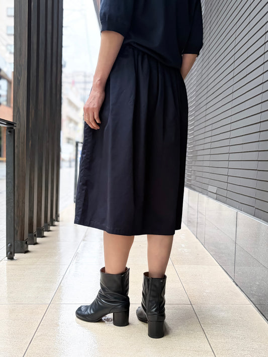 MADISONBLUE / GATHER SKIRT C/LI / NAVY / MB261-6014