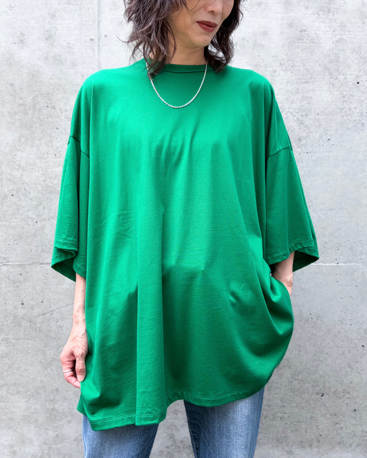 ENFÖLD / LARGE T-SHIRT / GREEN / 300JA280-0171