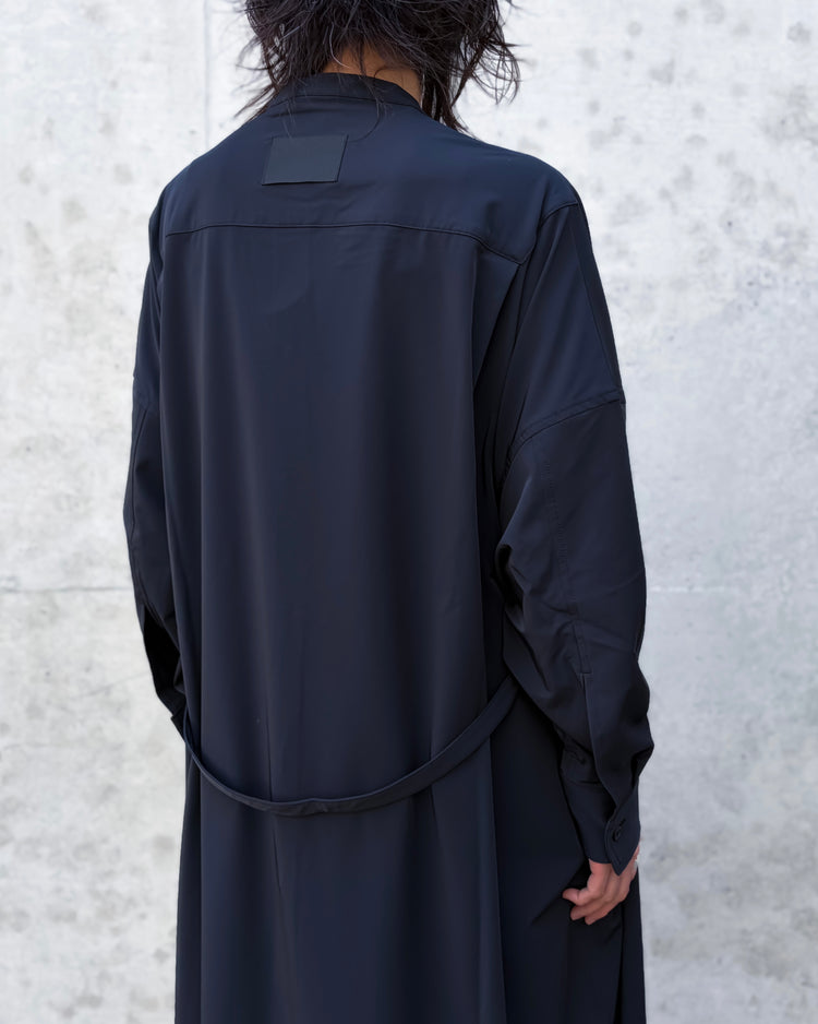 COGTHEBIGSMOKE / NELL DRESS - LUX TWILL STRETCH / BLACK