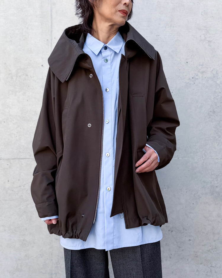 VACHEMENT / Taffeta Zip Up Coat / Brown / VN-01-400