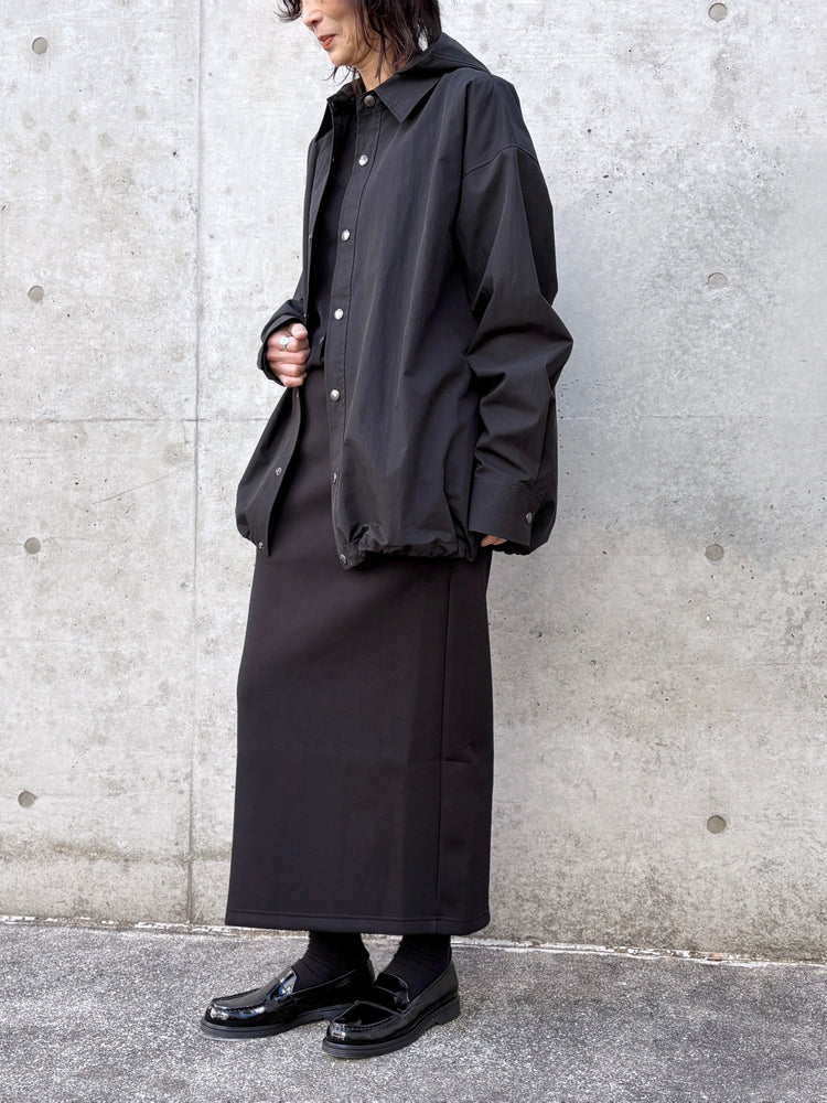 ASTRAET / フーデッド シャツ / BLACK / 54212700017