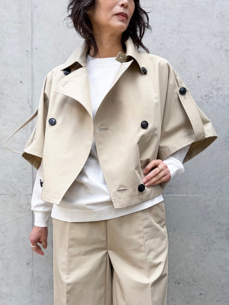 mtmodelist / ショートトレンチジャケット / SAND BEIGE / MG-J08-103