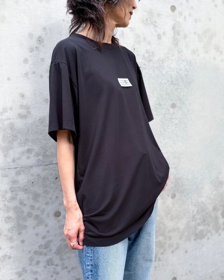 MM⑥ Maison Margiela / ラベル コットン ジャージーTシャツ / BLACK / S52GC0367M20258