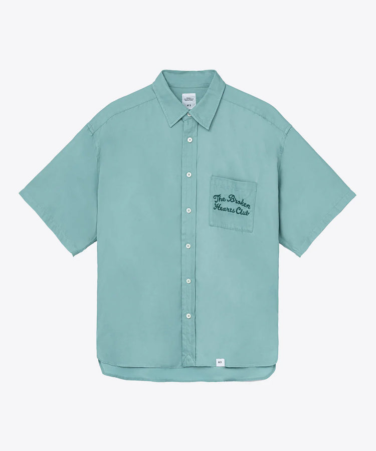 BEDWIN & THE HEARTBREAKERS / S/S EMBROIDERED SHIRT "BLUNT" / MINT・26SB1759