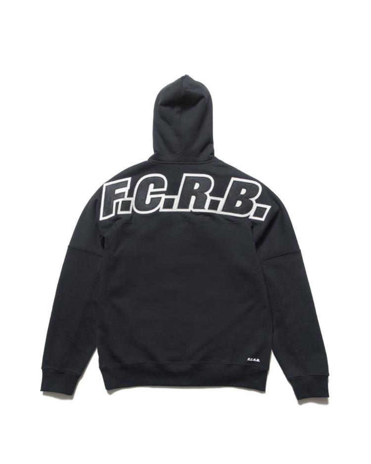 F.C.Real Bristol / BIG LOGO BAGGY SWEAT HOODIE / BLACK / FCRB-252091