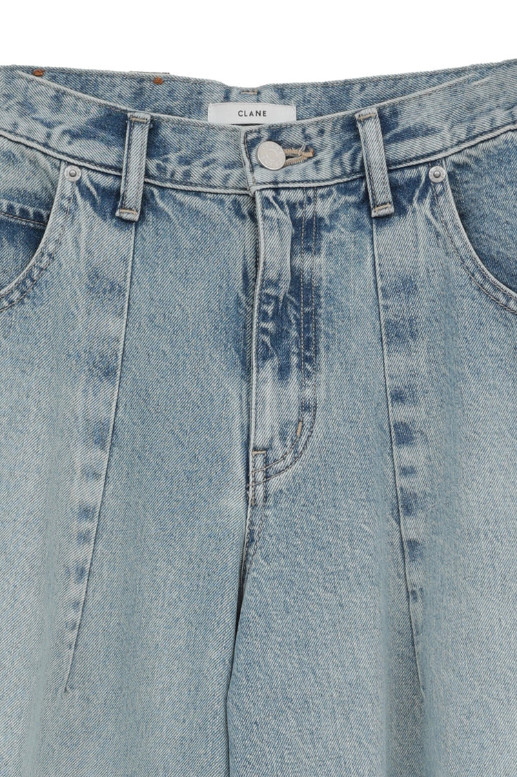 CLANE / COCOON BULKY DENIM PANTS / BLUE / 10111-7043
