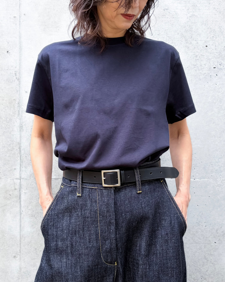 STUDIO NICHOLSON / MARINE T-SHIRT / DARKEST NAVY / SNM1619