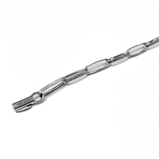 END CUSTOM JEWELLERS / Half Rounded Narrow Chain Bracelet / SILVER / ENDB110