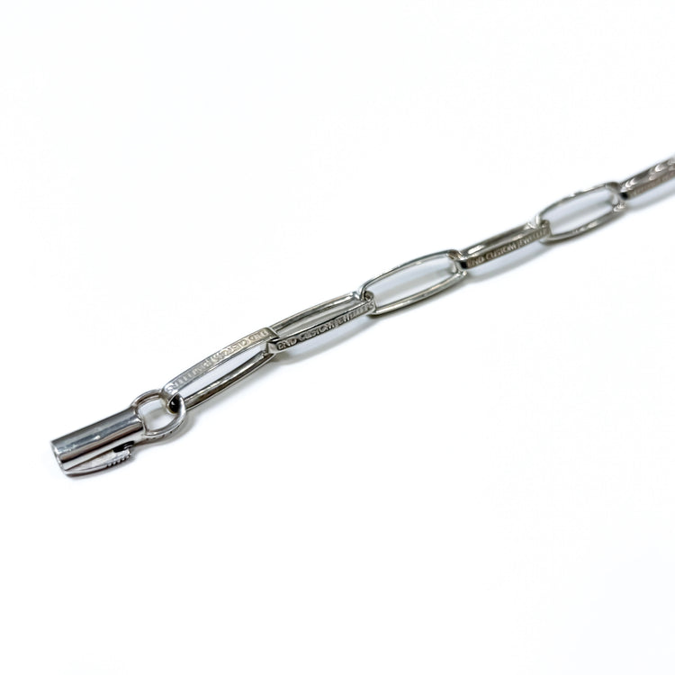 END CUSTOM JEWELLERS / Half Rounded Narrow Chain Bracelet / SILVER / ENDB110