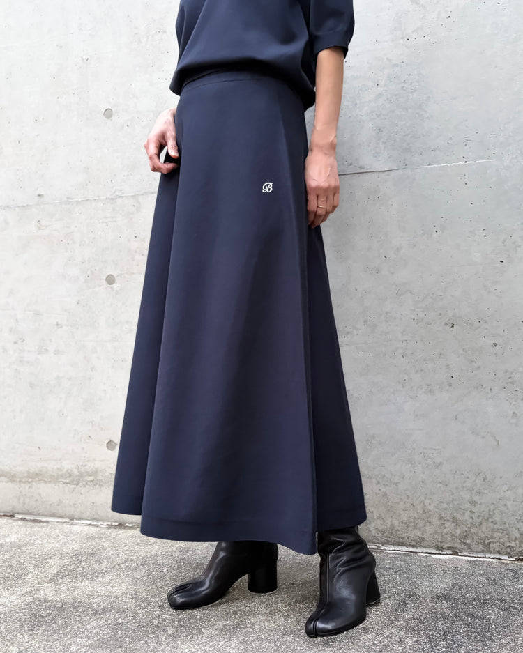 MADISONBLUE / KNIT FLARE SKIRT / NAVY / MB261-8005