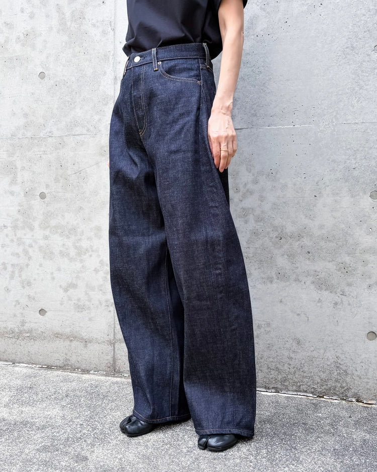 HYKE / BARREL-LEG DENIM JEANS / Original Blue / 13382 /