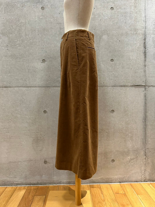 BLAMINK / コーデュロイバックポケットスカート / MD.BROWN / 79242990453