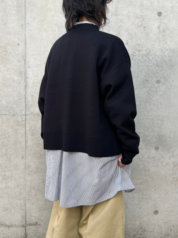 någonstans / stand cardigan / Black / 470JS870-0281