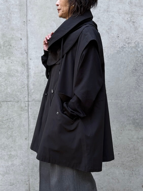 VACHEMENT / Taffeta Mods Vest / Black / VM-23-300