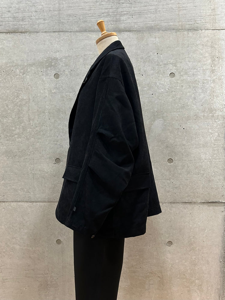 DAIWA PIER 39 / W's TECH LOOSE 2B JACKET CORDUROY / BLACK / BJ-32025WL
