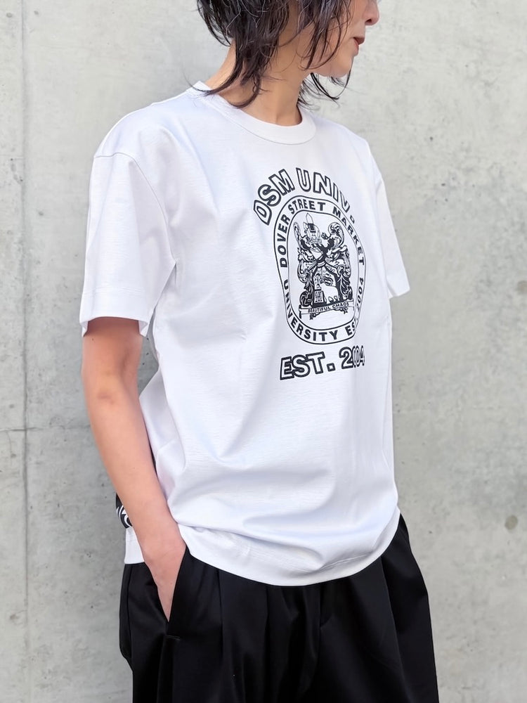 DSM kei ninomiya / DSM University T-Shirt / White / DSM01T004 /