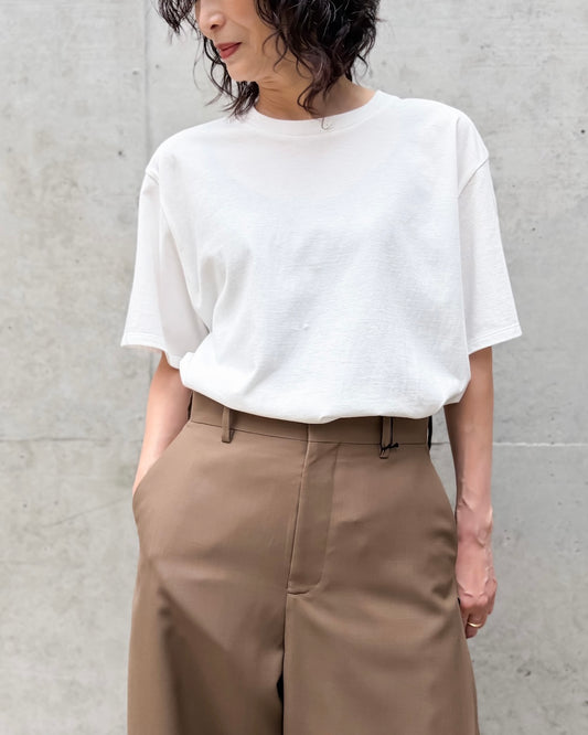 INSCRIRE / Raffi Gauze T-shirt / WHITE / I26SSCUT12