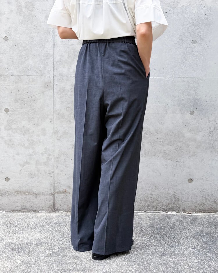 ENFÖLD / WIDE STRAIGHT TROUSERS / C.GRAY / 300JS431-1711
