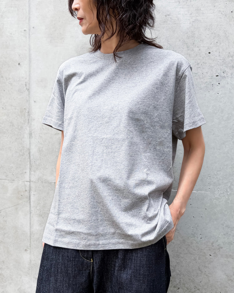 STUDIO NICHOLSON / MARINE T-SHIRT / GRAY MARL / SNW1619
