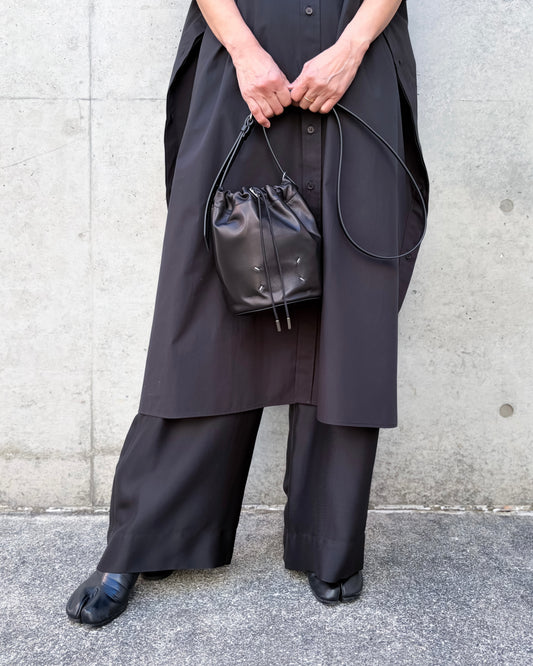 Maison Margiela / ドローストリング ポーチ / black / SB2ZH0003P8832
