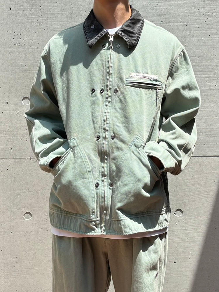 DAIRIKU / "Dairiku Work Wear" Vintage Wash Jacket / Mint Green / 26AW-CP02