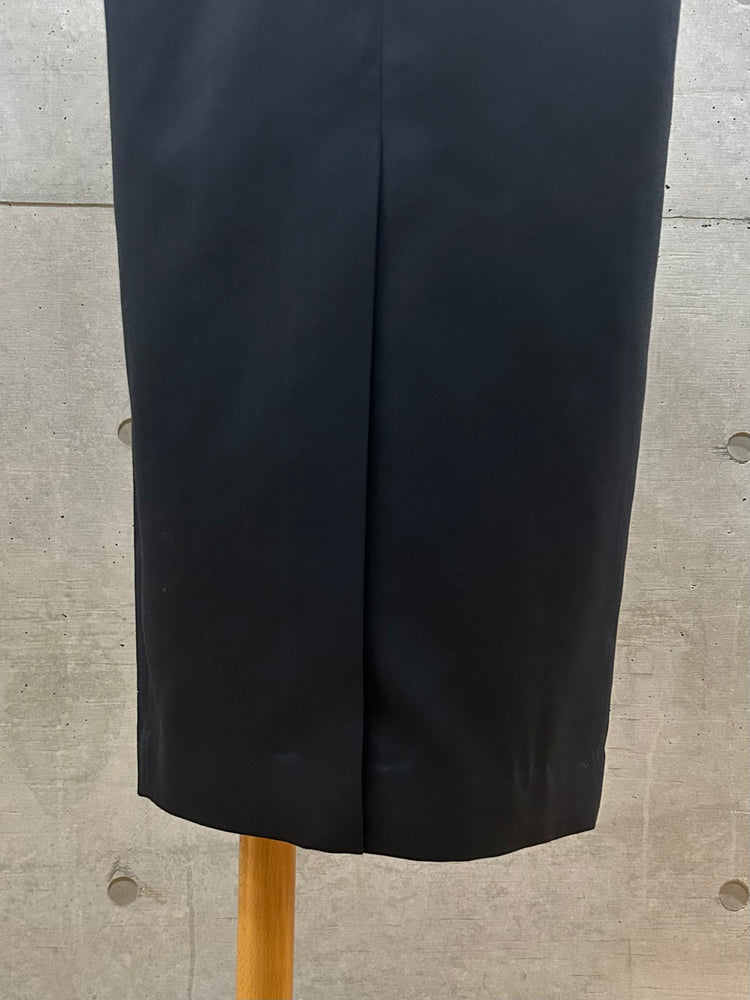 AURALEE / STRUCTURED WOOL DOUBLE CLOTH SLEEVELESS DRESS / TOP BLACK / A26DO1HP