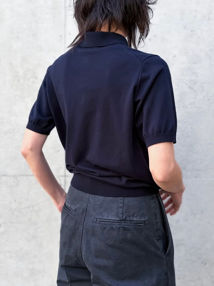 SLOANE / 30G天竺コットン半袖ポロ / NAVY / SL10S-1199