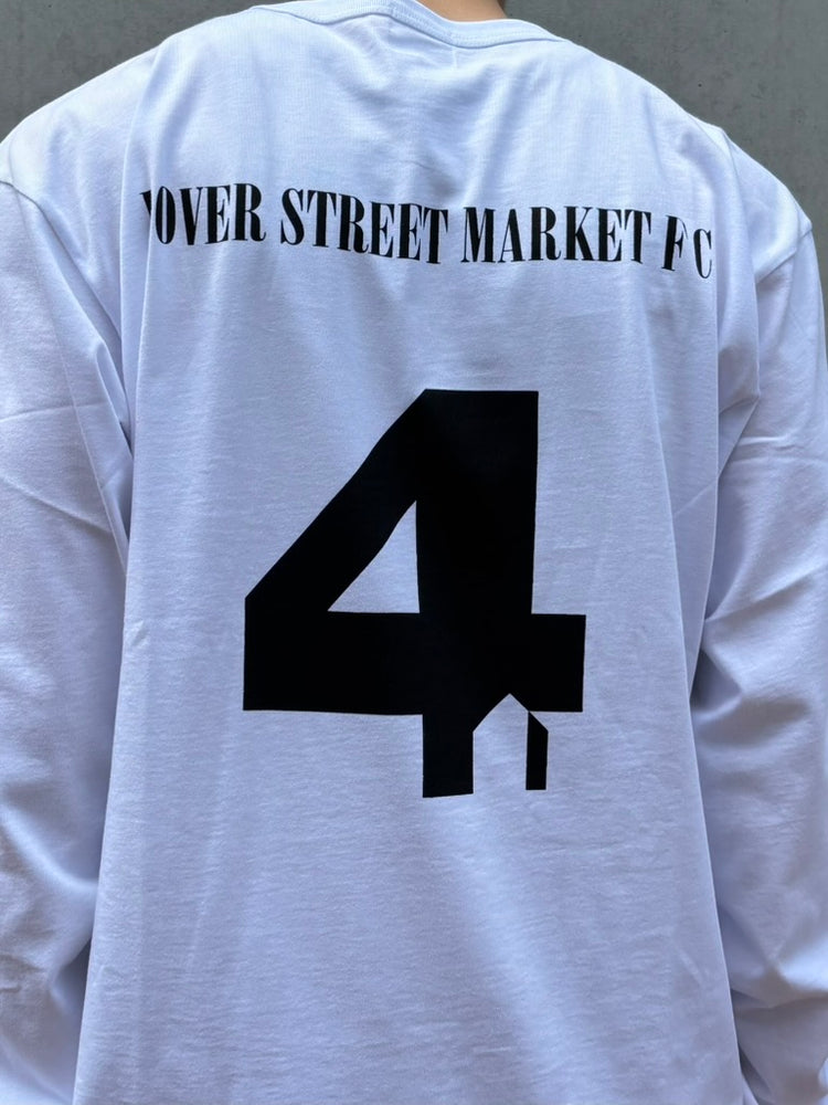 DSM kei ninomiya / FOOTBALL BACK PRINT LS TEE / WHITE / DSM02T028