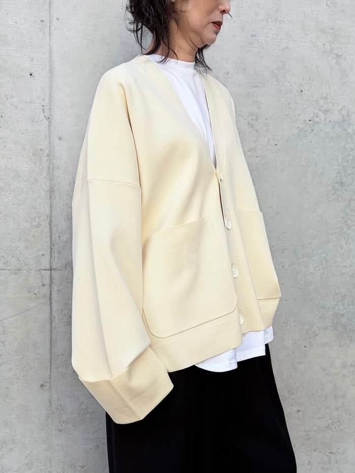 ENFÖLD / BOX WIDE-CARDIGAN / Ecru / 300JS170-0951