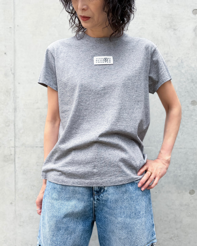 MM⑥ Maison Margiela / Numericコットン Tシャツ / GRAY / S52GC0327M27170