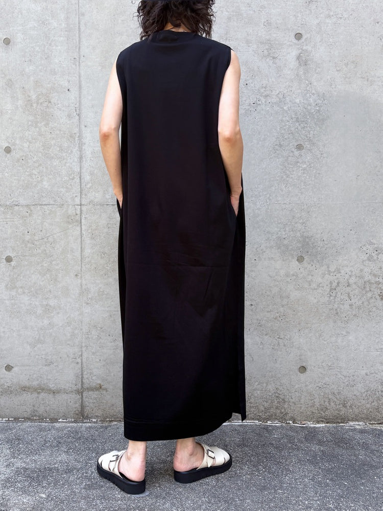 SLOANE / コットンコンパクトスーピマポンチ タックショルダーワンピース / BLACK / SL8S-T619-S10