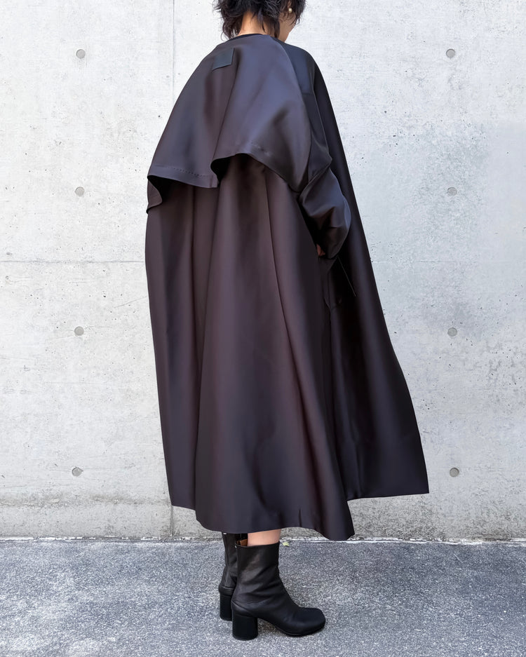 COGTHEBIGSMOKE / OAKLYNN COLLARLESS COAT / BLACK