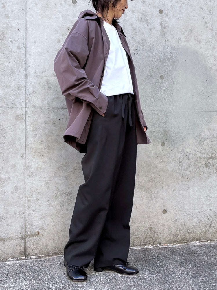 ASTRAET / フーデッド シャツ / DK.BROWN / 54212700017