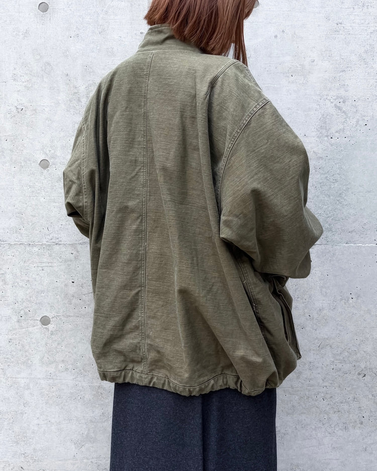 KATHARINE HAMNETT / OG BACKSATIN REVEL JACKET / OLIVE / 26A-KHSB-02