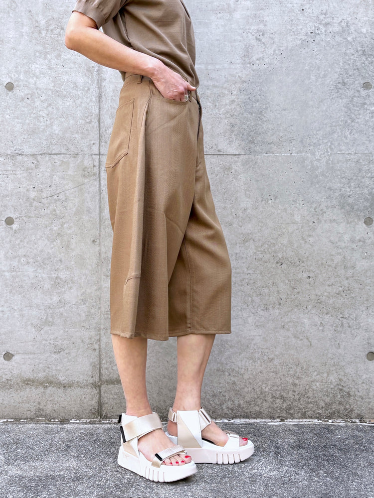 HYKE / OXFORD SHORTS / BEIGE / 13388