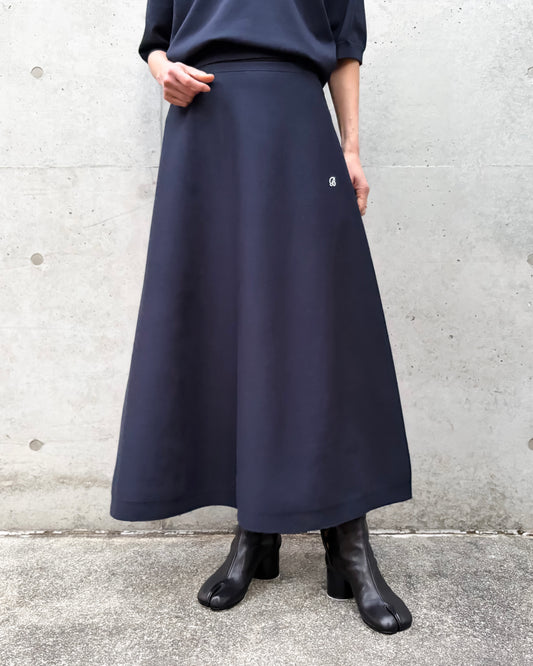 MADISONBLUE / KNIT FLARE SKIRT / NAVY / MB261-8005